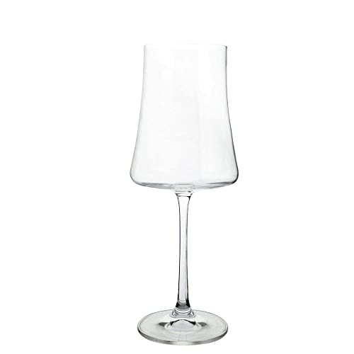 Jogo de 6 tacas para vinho tinto Xtra em cristal ecologico 460ml A24cm Jogo de 6 tacas para vinho tinto Xtra em cristal ecologico 460ml A24cm