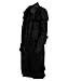 TRENDS GENESIS mens ww1 military western cowboy duster long leather coat full length trenchcoat suede black trench coats for men XS