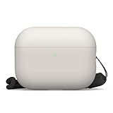 【elago】 AirPods Pro3 対応 ケース シリコン 耐衝撃 ハイブリッド 落下防止 ストラップ付 おしゃれ カバー ワイヤレス充電 対応 シンプル シリコンケース [ AirPods Pro 3 エアーポッズプロ3 エアポッツプロ 第3世代 対応 ] case LIQUID HYBRID STRAP ストーン