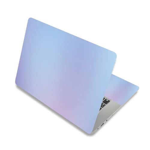 Housse de protection ordinateur portable réutilisable violet bleu textile lavable 15.6 pouces