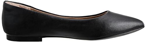 Amazon Essentials MAY-BLK-8.5 B US Women'S Pointed-Toe Ballet Flat, Black Faux Leather thumb #5
