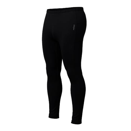 Image of Reise 4-Way Stretch Haut Base Layer- Bottom for Bikers| Ergonomic Cut Moisture Wicking 100% Breathable Fabric- Black