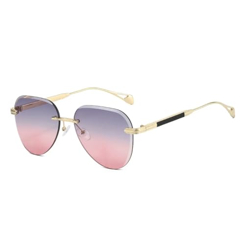 Lunettes de soleil ovales pour vos terrasses en ville et sorties mode au dégradé élégant UV400
