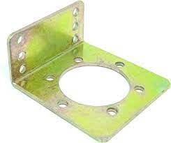 R&D Dc Geared Side Shaft Motor Clamp L Shaped Motor Mount Mounting Bracket (Pack Of 2) 1