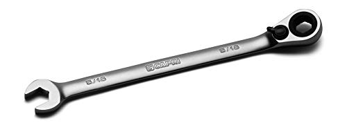 Capri Tools 6-Point Reversible Ratcheting Combination Wrench, Long Pattern, 5/16 In, Sae, Model: Cp15052 #TOP22