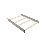 Full-Size Conversion Kit Bed Rails Compatible with Simmons Kids Convertible Cribs by Delta Children - Solid Wood Rail - Toddler and Adult Bed Rail for Full-Size - Nursery Furniture (Grey, BOLT-ON KIT)