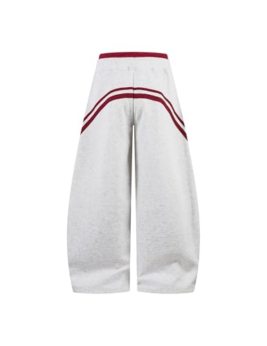 Image of Aelfric Eden Stripes Baggy Barrel Sweatpants Elastic Double Waist Wide Leg Pants Women Men Casual Y2K Unisex Lounge Trouser