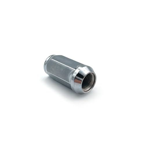 Image of 32PCS M14x1.5 Lug Nuts with Cone Seat 19mm (3 /4 inch) Hex Wheel Lug Nuts Compatible with Chevrolet Silverado Suburban 1500 Ford Expedition F-150 Ram 1500 & More, Chrome