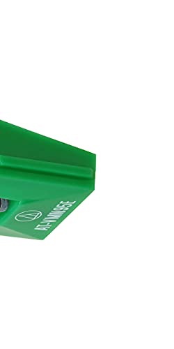Image of Audio-Technica AT-VM95E Elliptical Replacement Turntable Stylus Green and Audio-Technica AT-VM95C Dual Moving Magnet Turntable Cartridge Blue Bundle