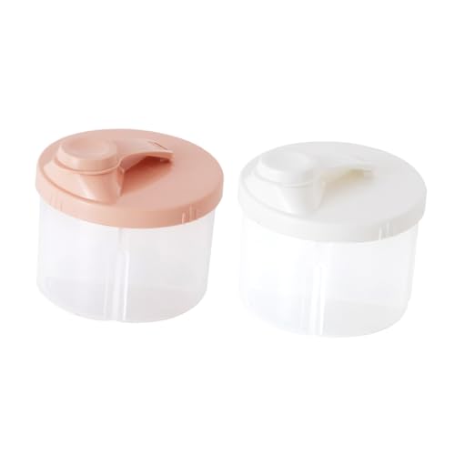FUNOMOCYA Separate Milk Powder Box 2pcs Milk Powder Dispenser for Secure Storage Go