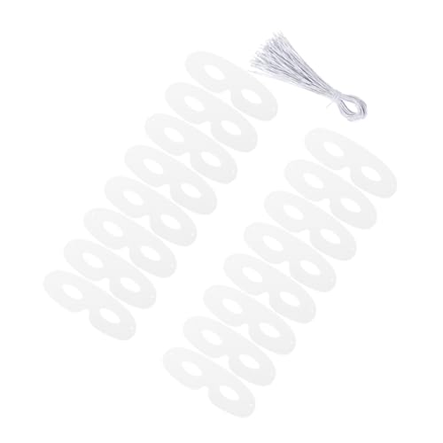 Unomor 20Pcs White Blank Paper Masks for Craft Unpainted Masquerade Masks for Halloween Cosplay and Party Decorations for Creative Mask Making and Art Projects