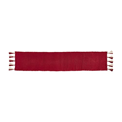 Mud Pie Red Table Runner, Solid, 18" X 90" #TOP24