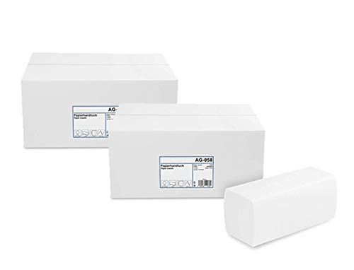 Funny Papierhandtuch, ZZ-Falz, ca. 25 x 23 cm, 2lag, hochweiß, 4000 Blatt (2x 4000)