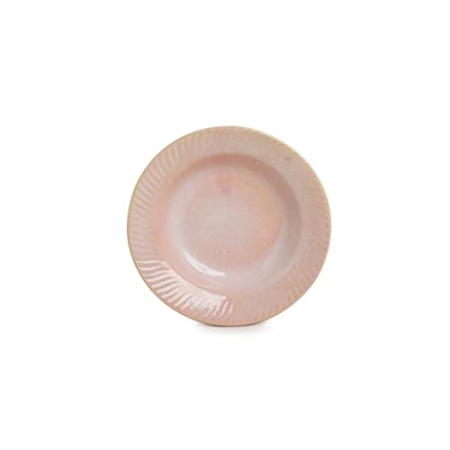 Image of ExclusiveLane Ceramic Quarter Plates Side Plates for Snacks Serving | 'Coral Reef' Hand Glazed Studio Pottery Ceramic Plates Pasta Plate Serving Plates (Set of 1, Dishwasher & Microwave Safe)