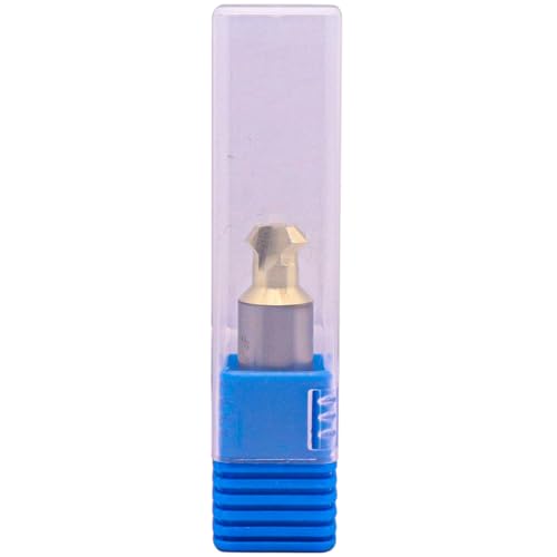 Image of BestParts High Performance Solid Carbide Chamfer End Mill, Rail Form Tool, Milling Cutter - ZRN Coated, 3 Flute, 0.591 inch Cutting Diameter, 0.63 inch /16mm Shank Diameter, 2.559 inch /65mm Overall Length