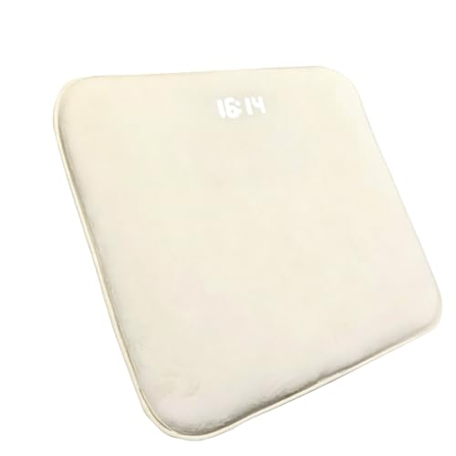 ABCISI Pressure Sensitive Mat Alarm Clock for Heavy Sleepers, Stand-On Floor Mat with Adjustable Volume, LED Time Display and Custom Ringtone