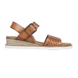 Skechers Women's Desert Kiss - Sunny Flair Sandal, Natural, 6 M US