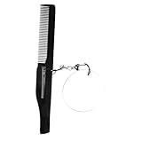 FRCOLOR Faltbarer Herren Bartkamm mit Feinen Zähnen und Schlüsselanhänger Kompakter Reisekamm mit...