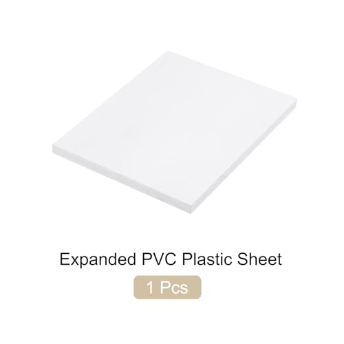 Image of Expanded PVC Plastic Sheet 1 /2 inch Thick, 8 inchx10 inch Lightweight Rigid Foam Sheet, [for Crafts Signage Displays Digital Screen Printing] - White / 1 Pcs
