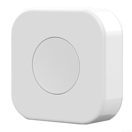Zeroupshop Bouton intelligent sans fil pour concentrateur Zigbee | Créez des scènes personnalisées via l'application Tuya, portée de 30 m, fonctionnement de -10 °C à 45 °C, interrupteur mural en