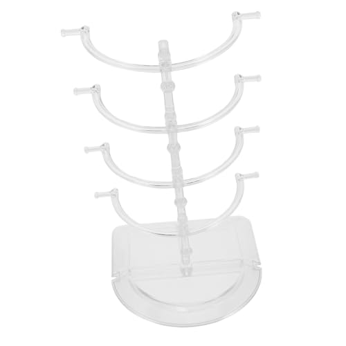 JECOMPRIS Glasses Display Stand Glasses Shelf Eyeglass Organizer Sunglass Holder Organizer Glasses Stand for Multiple Glasses Sunglasses Display Organizer Sunglass Shelf Plastic Transparent