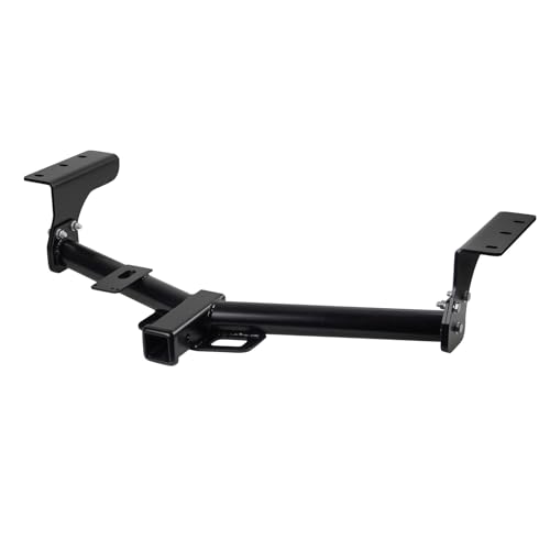 2 Receiver Trailer Hitch Fits for Toyota RAV4 2006 2007 2008 2009 2010 2011 2012 2013 2014 2015 2016 2017 2018 Square Tube Frame Black Class 3 Towing Hitch Kits Carrier