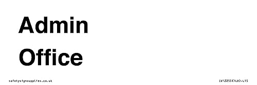 Cartello Admin Office – 150 X 50 Mm – L15