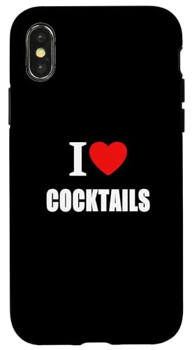 I Love Cocktails for Men Women and Student �X�}�z�P�[�X iPhone X/XS �p