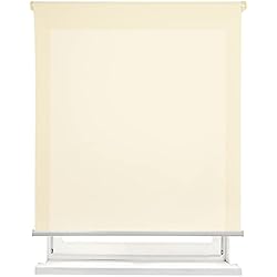 Persianas Estrechas MERCURY TEXTIL-Estor Enrollable translúcido Liso (Beige, 100x180cm)