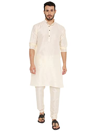 Image of Maharaja Banarasi Dupion Silk Kurta Pjama Set for Men