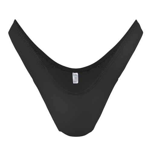 QOYDOY Thong Tucking Gaff Panties For Crossdressers Transgender Individuals Cotton Breathable Hidden Gaff Shaping Brief (Black L)