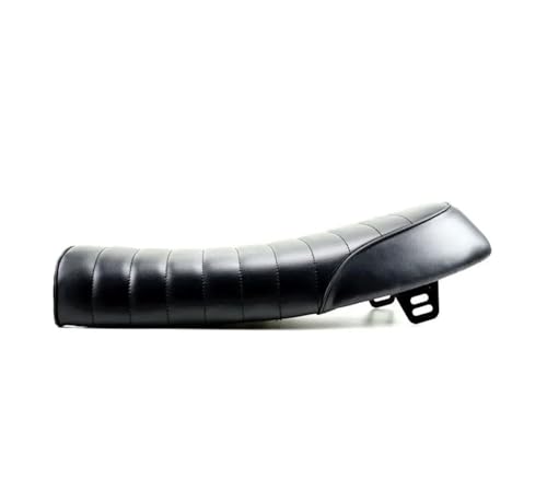 Selle de moto rétro pour balade urbaine en CG125 siège plat en cuir confortable