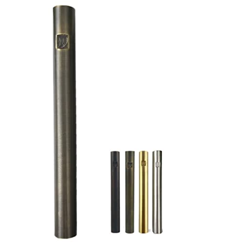 A&S Brass Mezuzah Case With Scroll For Door Weatherproof Metal Mezuza Cover Home Blessing and Protection Housewarming Gift (Bronze/Solid, 6 Inches)