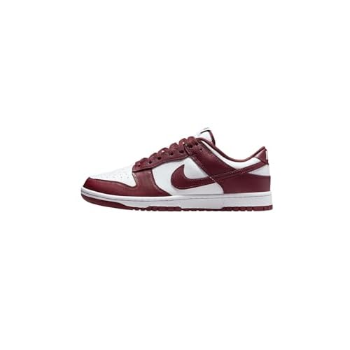 NIKE Dunk Low Retro, Zapatillas de Deporte Hombre, White Redwood Gym Red, 45 EU