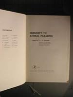 Immunity to Animal Parasites 0126553408 Book Cover