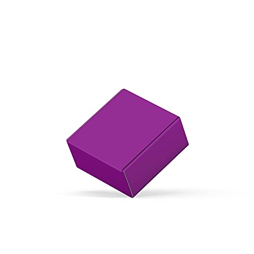 Image of 50 Pack 4 inchx4 inchx2 inch Shipping Boxes, Corrugated Cardboard Small Box Mailer, Shipping Boxes for Small Business for Gift Packing- TONESPAC (4 inchx4 inchx2 inch, Purple)
