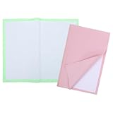 Homoyoyo Paños para Limpiar Joyas de Plata 25X15 CM Toallitas Limpiadoras de 4 Capas Bordes Reforzados Paño para Eliminar Deslustre Relojes y Plata Set 2 Unidades Rosa y Verde