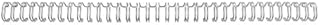 GBC WireBind Binding Wires 24-Loop 8mm A5 Silver (Pack of 100)