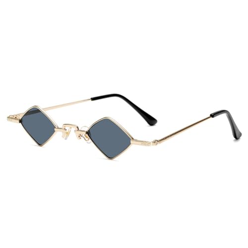 Lunettes de soleil carrées vintage femme avec petite monture punk