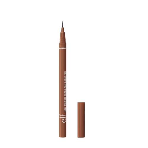 Image of e.l.f. Holy Strokes Micro-Fine Brow Pen, For Natural-Looking Eyebrows, Long-Lasting, Easy-To-Use, Waterproof, Smudge-Resistant, Vegan & Cruelty-Free, Auburn