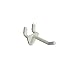 Azar 800072-WHT 2-Inch Plastic Hook, 50-Pack