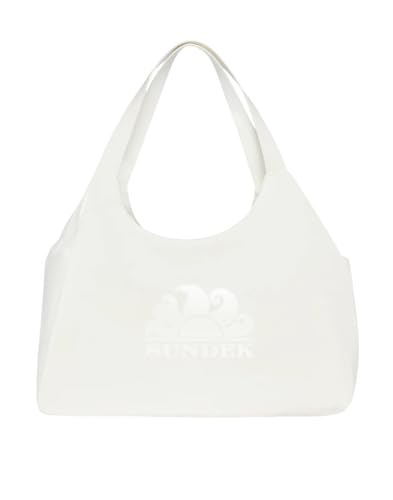 SUNDEK Maxi Borsa Mare CHEL - AW417 (Taglia Unica, Bianco)