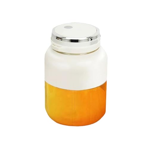 Poderoso Licuadora portátil de plástico con 2 tapas, 38 cuchillas, licuadora eléctrica USB for batidos, licuadora de hielo, jugo compacto(Weiß)