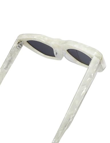 Non-Polarized Small Face Cat Eye Acetate Sunglasses 145mm Frame with UV Protection Impact Resistant Nylon Lens4