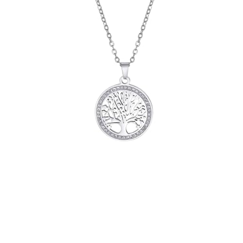Pendentif Arbre de Vie en or rose avec zircons, le cadeau de mariage idéal