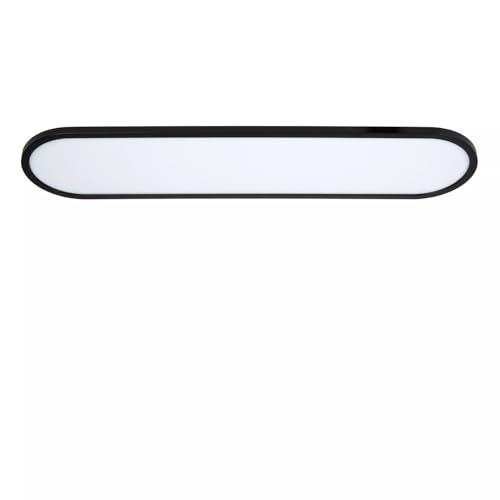 Licht-Erlebnisse LED Deckenlampe Schwarz Weiß Wohnzimmer 80 cm lang 2700-4000 K 200-2000 lm blendarm Farbtemperaturänderung dimmbare Deckenleuchte Schlafzimmer ULIX