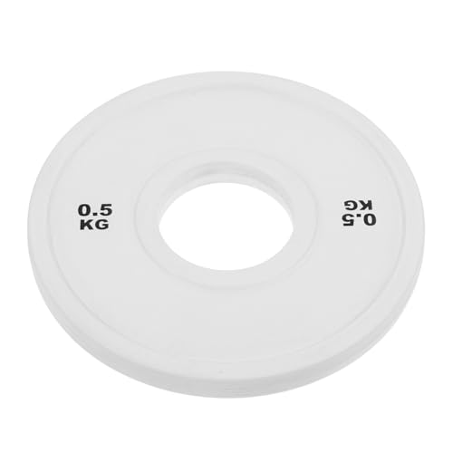 Disques de musculation fractionnés pour briser vos paliers de force avec poids blanc 0.5kg