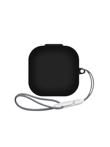 sunrun �C���z���P�[�X LinkBuds Clip WF-LC900 �p�̃\�t�g�P�[�X �X�g���b�v�t�� �C���z�����[�P�[�X �[�d���t�� �Ռ��z�� �����h�~ [eso-cso17][�u���b�N]