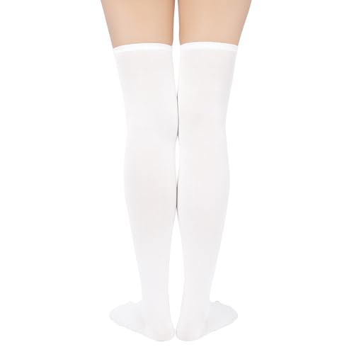 Image of Century Star Womens Casual Stripes Thigh High Long Socks-Thin Over the Knee High Stocking Thigh High Tights Boot Socks