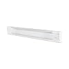Stelpro B1002W Radiateur de plinthe 1000 W, 119 cm x 14 cm, 240 V, série B BRAVA plinthe électrique avec coins arrondis, blanc
